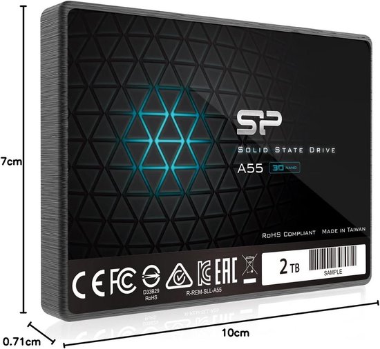 Snelle Interne Solid State Drive 2TB SATA III Voor PC en Laptop van Snelle — afbeelding 2