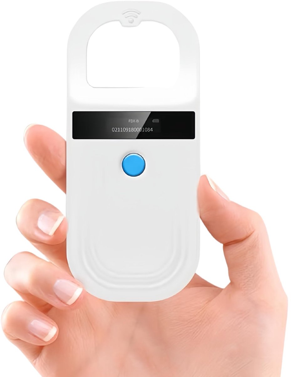 aladdien - Microchip-scanner - Draagbare ID-scanner - Geschikt voor huisdieren - Dierenbeheer - Microchiplezer - Voor hond en varken