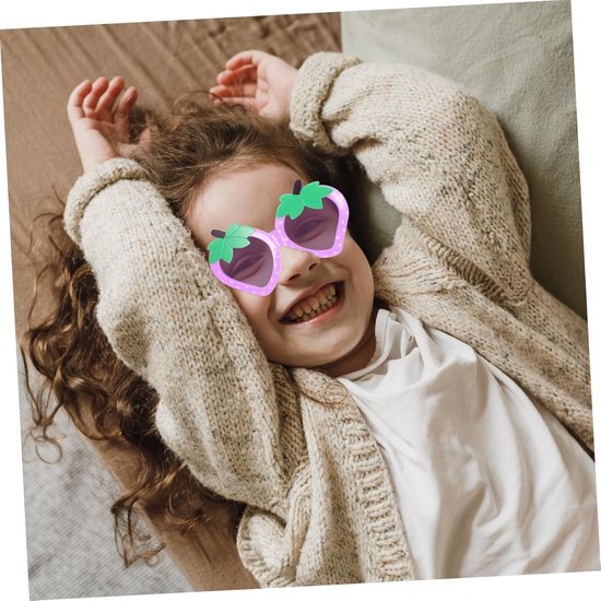 Kinder Zonnebrillen - Fruit Bril - Feest Accessoire - Unieke Vormgeving - 4 Paar - Multi van Kinder — afbeelding 4