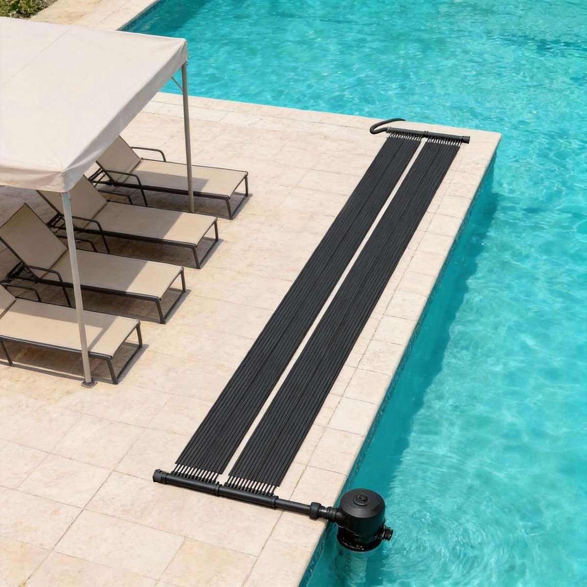 Zwembadverwarming Zonnepaneel – Zonnecollector Mat – Zwembad Verwarmen – Opvouwbaar Ontwerp – 600 x 140 cm – Zwart Zwembadverwarming Zonnepaneel – Zonnecollector Mat – Zwembad Verwarmen – Opvouwbaar Ontwerp – 600 x 140 cm – Zwart