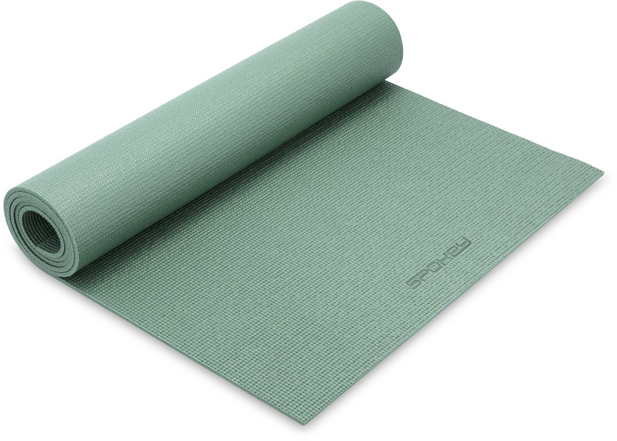 Spokey LIGHTMAT Fitnessmat - Groen - 183 x 61 cm x 0.6 cm - PVC - Anti-slip trainingsmat