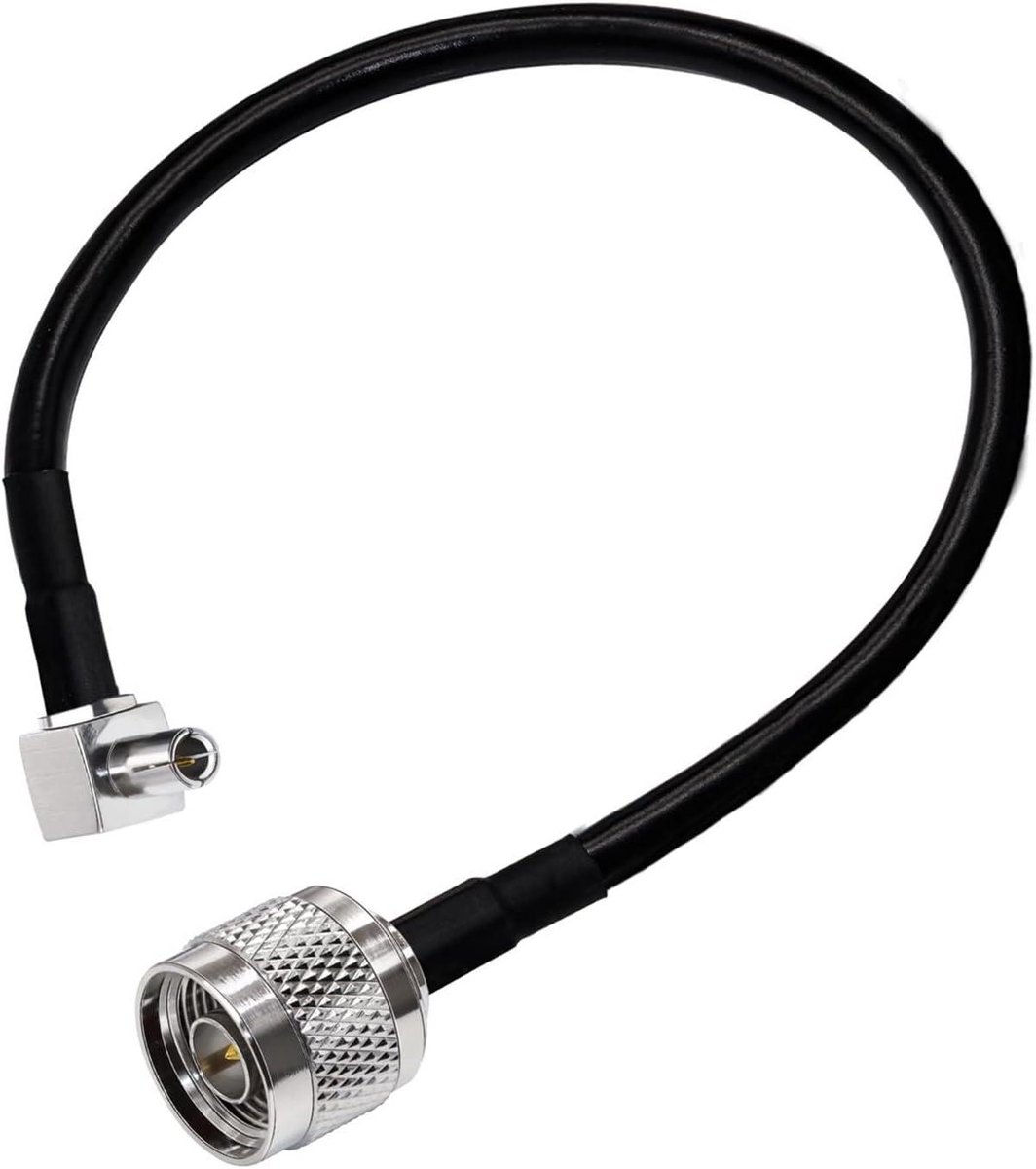 Coaxkabel RG58 - Verlengsnoer Adapter - Signaal Verbinding - Zuiver Koper Geleider - 20 Meter - Zwart