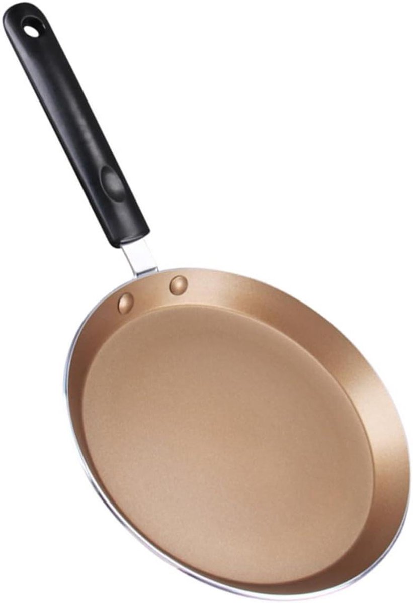 Inductie Grillpan Koekenpan Omeletpan Lekker Koken Anti-aanbaklaag 38 cm Goud