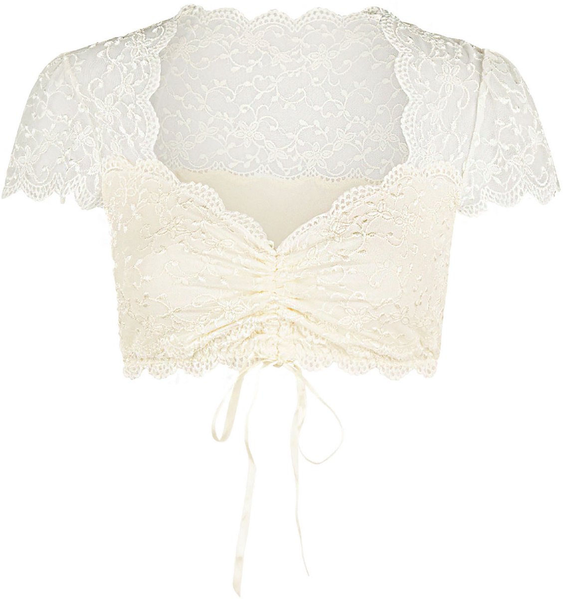Dirndlblouse kortarm Nina