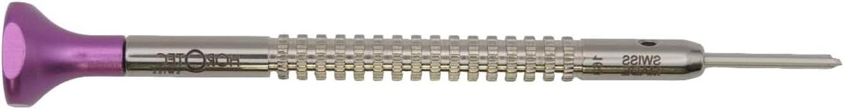 Horlogemaker Schroevendraaier - Precisie Gereedschap - Fijne Reparatie - Kogellager Aluminium Kop - 160 mm - Paars