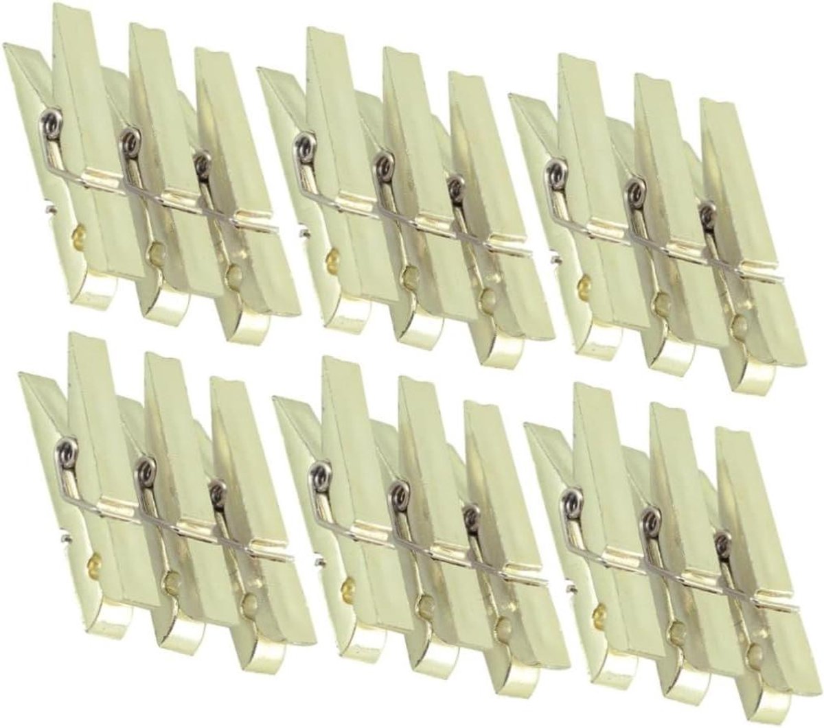 Fotoklemmen - Mini knijpers - Foto's ophangen - Stevige structuur - 50 stuks - Goud