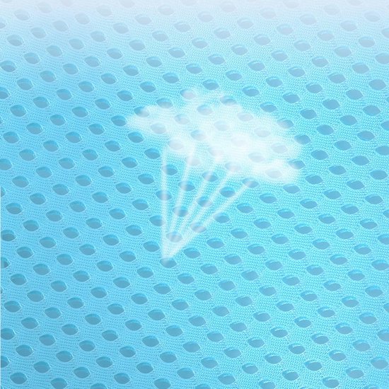 Babybadnet - badmat - badmat - verstelbaar - antislip - met veiligheidsriem - unisex - geschikt voor het baden en wassen van pasgeborenen - blauw — afbeelding 5