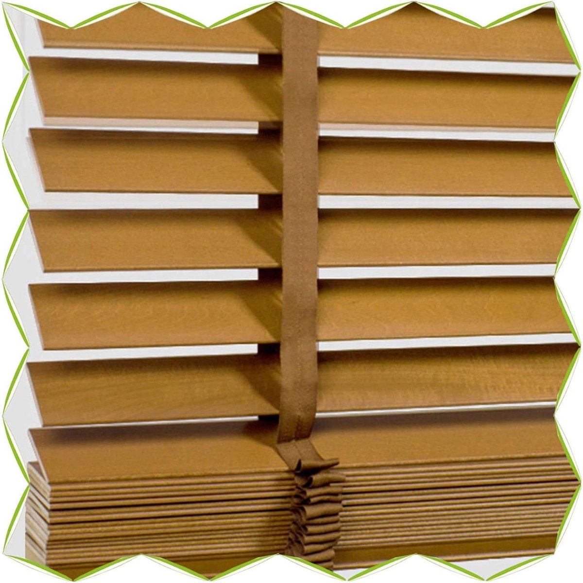 Houten jaloezieën - Raambekleding - Privacy en zonwering - Natuurlijk lindehout - 60 x 180 cm - Bruin