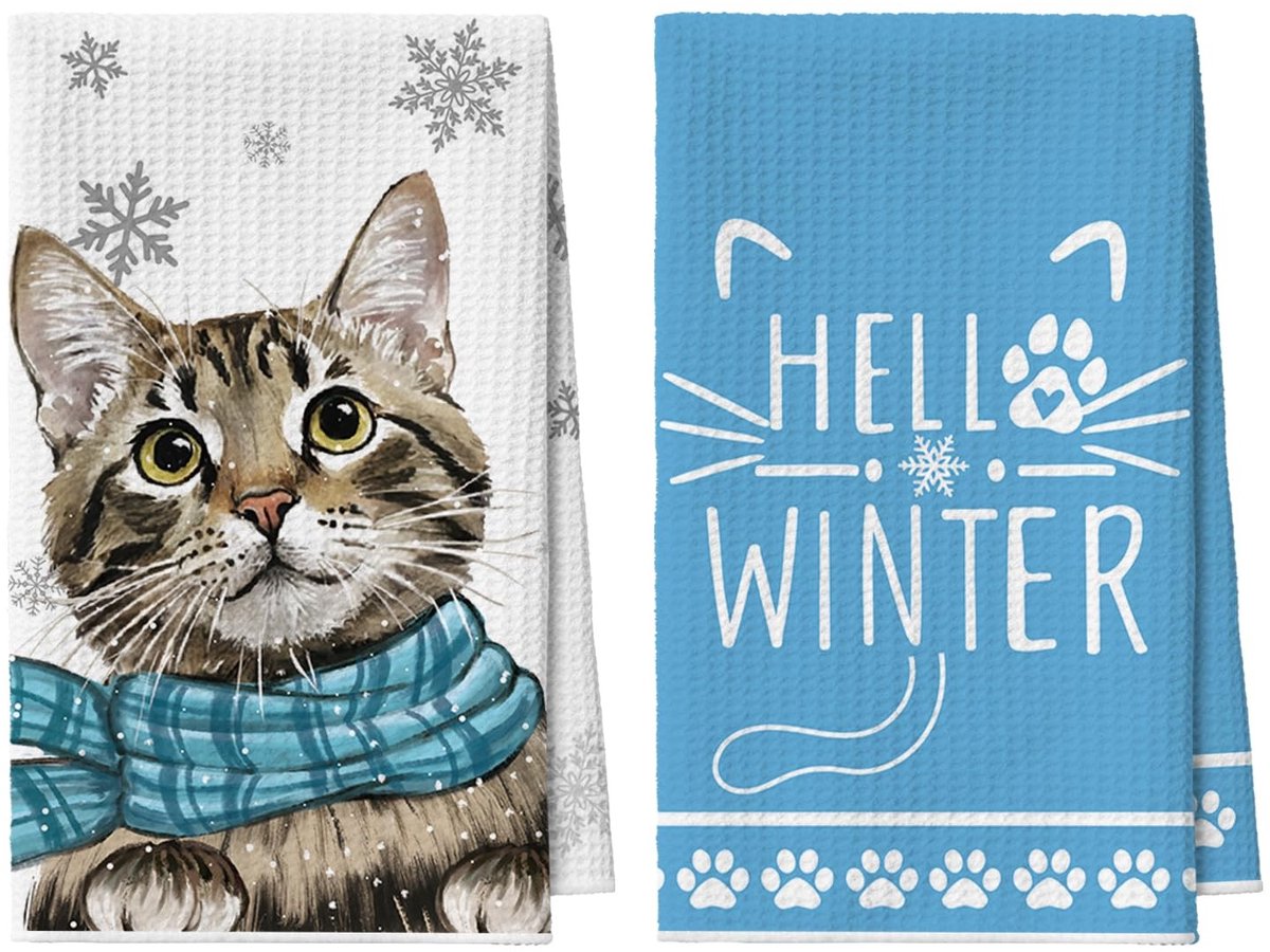 SPHProducts - Sneeuwvlok Keuken Handdoeken - Theedoeken Set van 2 - 42x65 cm - Zacht en Stijlvol - Seizoensgebonden Decoratie - Geschikt voor Volwasse
