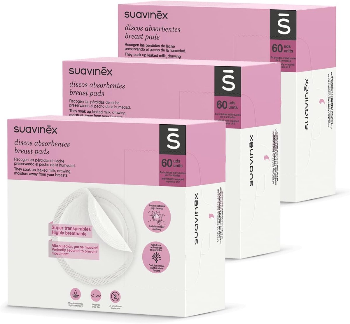 Absorberende Borstvoedingspads Wegwerp - Super Ademend en Onmerkbaar - 120 Stuks