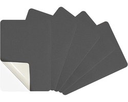 Pack of 5 Nylon Self Adhesive Patches 20x15cm Self Adhesive Nylon Down Jacket Patches Repair Patches Waterproof for Down Jackets Coats Tents Bags (Grey)