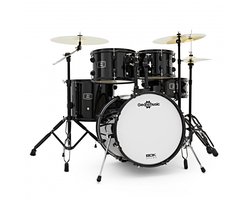 BDK-18 Expanded Jazz Drum Kit by Gear4music, Black
