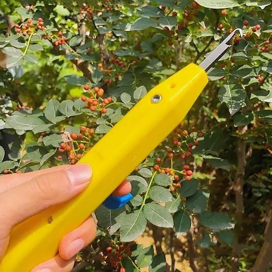 Snoeischaar Gebogen - Hand snoeischaar - Planten Snoeien - Ergonomische Handgreep - 25.5 cm Verpakking - Groen — afbeelding 4
