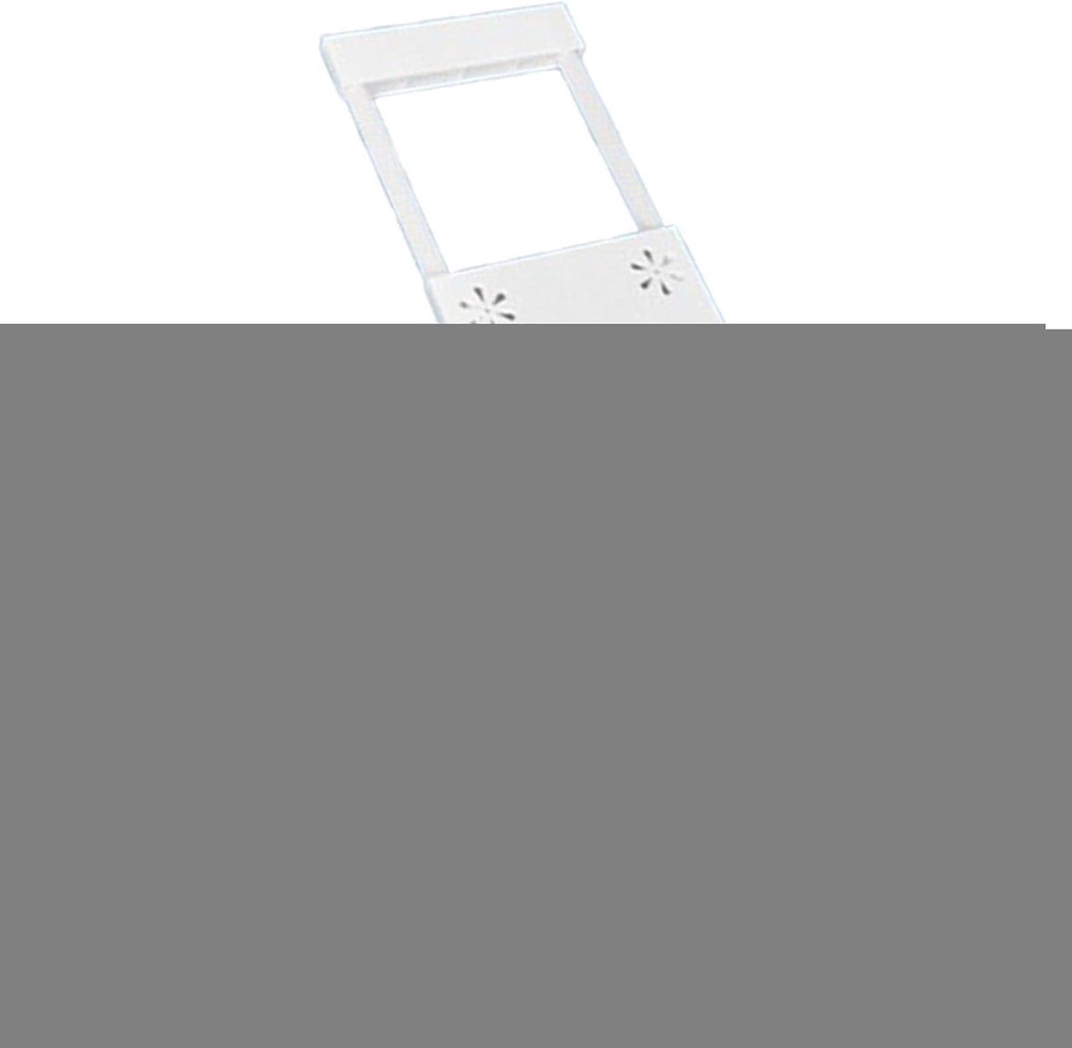 Kast Divider - Plank Verhoger - Kast Organiseren - Zonder Boren - 12 x 34 x 5 cm - Wit