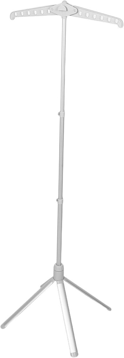 Kledingstomer Hanger - Staande Droogrek - Kleding Stomen - In Hoogte Verstelbaar - 147 cm - Grijs
