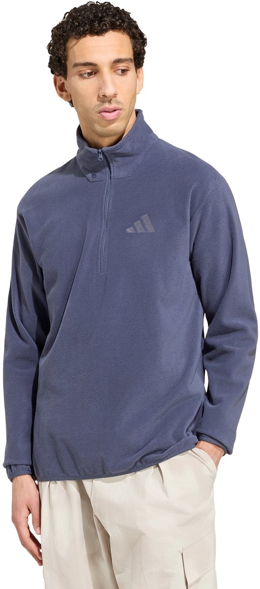 Adidas Terrex Terrex Multi Essentials Fleece Jack Met Halflange Rits Heren Blauw