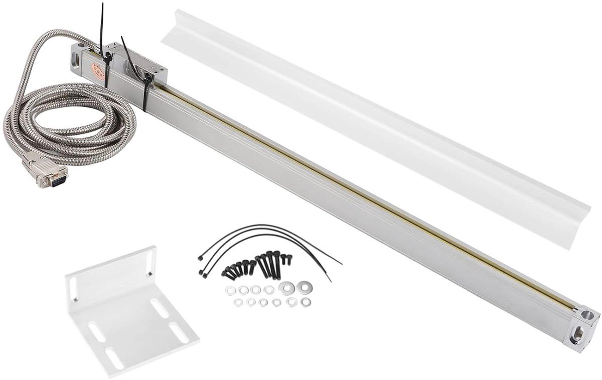 Lineaire Schaal - Meetlat Positiesensor - Metaalbewerking - 5 Lagersysteem - 500 mm - Zilver