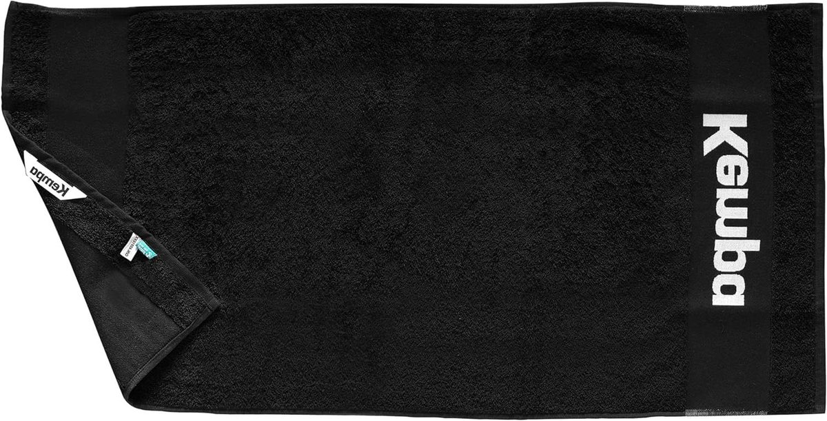 Sporthanddoek Katoen - Badhanddoek Gym - Sporten en Ontspanning - Biologisch Katoen - 100 x 50 cm - Zwart Wit