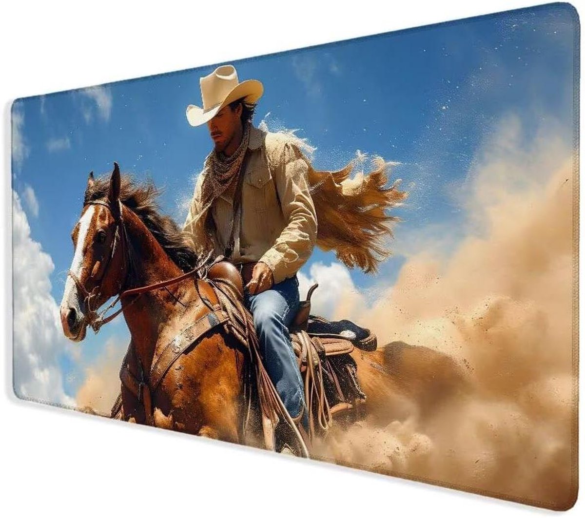 XXL Muismat - Bureauonderlegger Gamingmat - Comfortabel Werken - Waterdichte Coating - 1200x600 mm - Meerkleurig