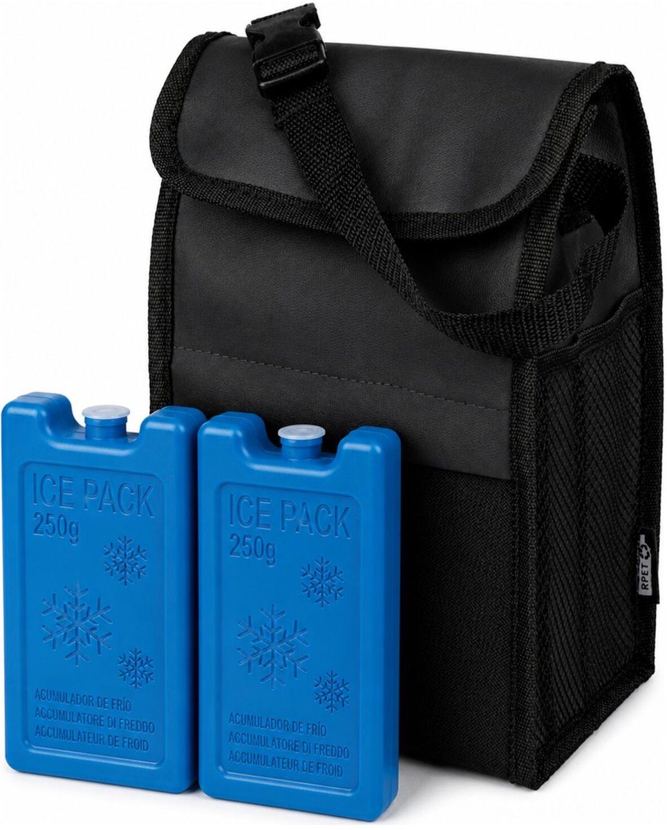 Impression Koeltas Eira - zwart - lunchpakket / drankjes - 5 liter - incl 2x koelelement