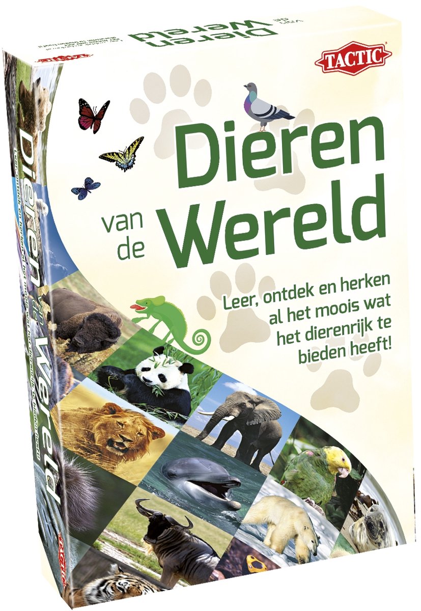 Tactic Dieren van de Wereld – Educatief spel – Leer de wilde dieren kennen – 200 Kaarten – 6 Speelborden met werelddelen — afbeelding 9