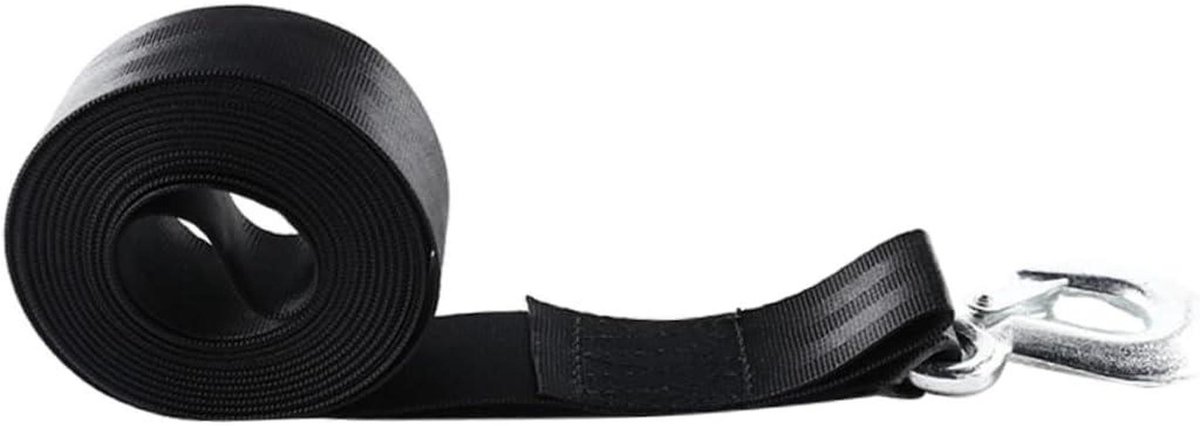 Sleepband Auto - Trekband Aanhanger - Voertuig Bergen - Eenvoudige Installatie - 400 cm - Afgebeeld