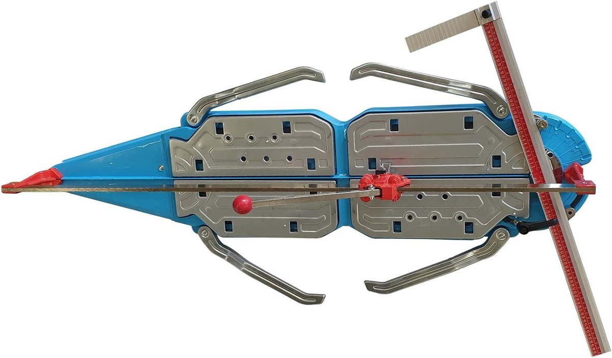 Tegelsnijder 1250mm - Tegelsnijmachine Snijder - Rechte Tegels Snijden - 9-voudige kogellagergeleiding - 1250 mm - Grijs