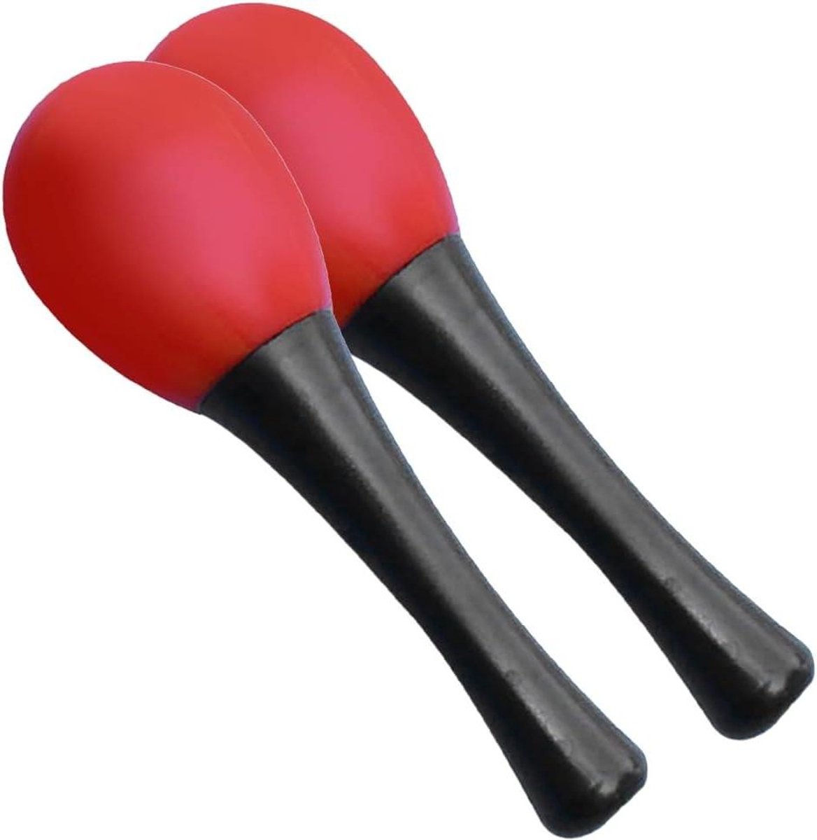 Ovale Maracas - Eier Shakers - Muziek Maken - Kinder Vriendelijk - 50 g - Rood