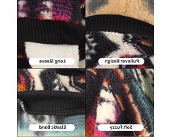 Retro Ethnische Puppy Sweater, Zachte Fleece Winter Pullover voor Chihuahua, Teddy en Teckel (S, Groen) - Warm en Comfortabel Hondenkleding