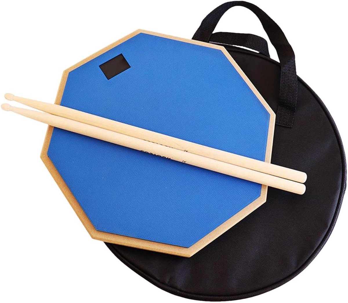 Drum Oefenpad - Drummat Drumstel - Stil Drummen - Anti-slip Onderkant - 12 inch - Blauw