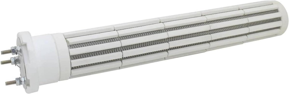 Keramische Verwarmingsbuis - Boilerelement Verwarmingselement - Boiler Verwarming - Snel Opwarmend - 315mm - Zilver