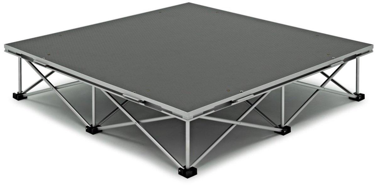 1m x 1m Portable Stage Kit by Gear4music, 20cm