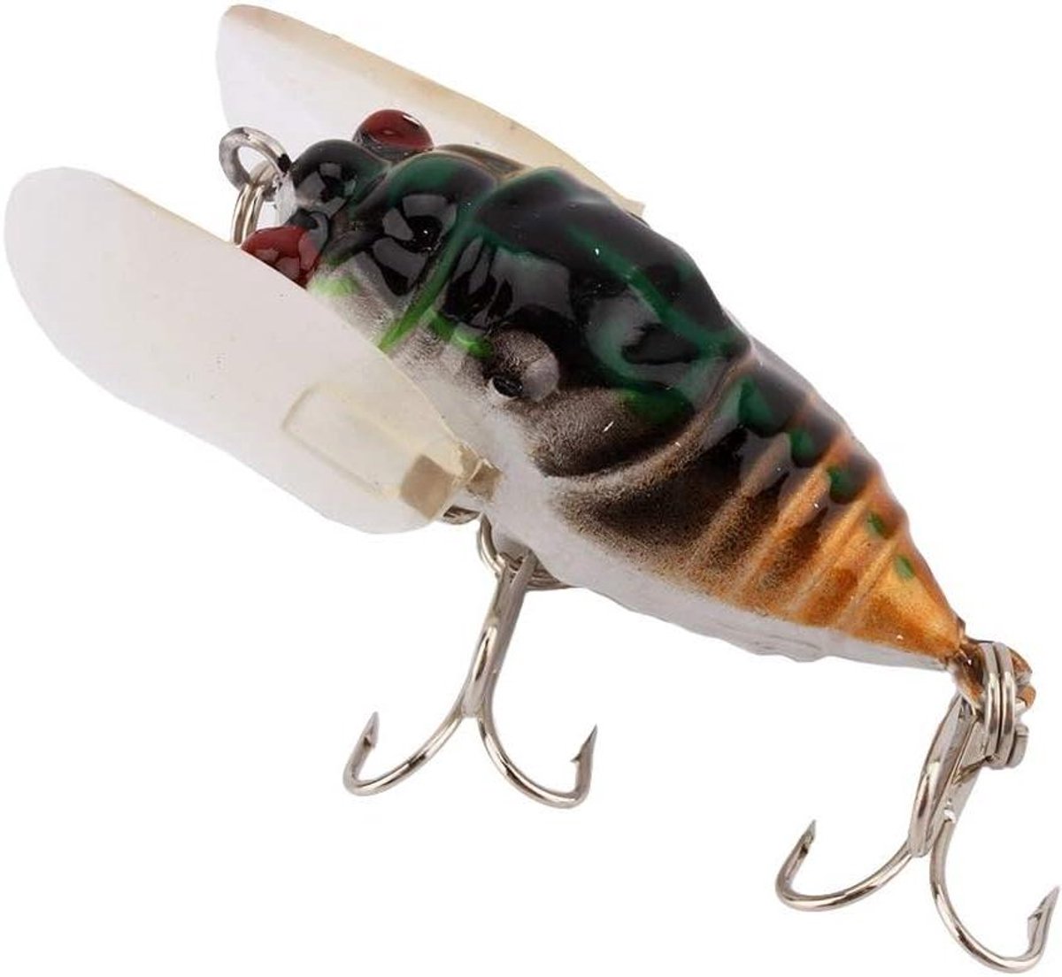 Cicade Vissen Lokken - Kunstaas Vissen Vliegen Lokken - Vissen Aantrekken - Luide Rammelaar - 4 cm - Helder