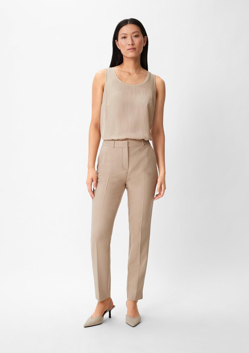comma - female - Slim: Hose mit geschlitztem Saum