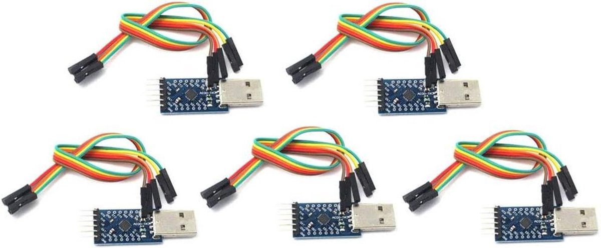 Seriële Converter - USB naar TTL - Data Overdracht - 5-delige Module - 6PIN - Blauw