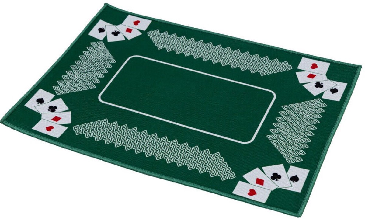 Professioneel Groen Speelkleed - Kaartmat – bridgemat - klaverjas mat - kaartkleed - 50 x 70 cm