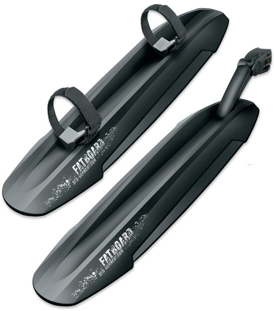 SKS Fat Board spatbordenset fatbike | voor- en achterspatbord | breed, verstelbaar, zwart, 480 mm
