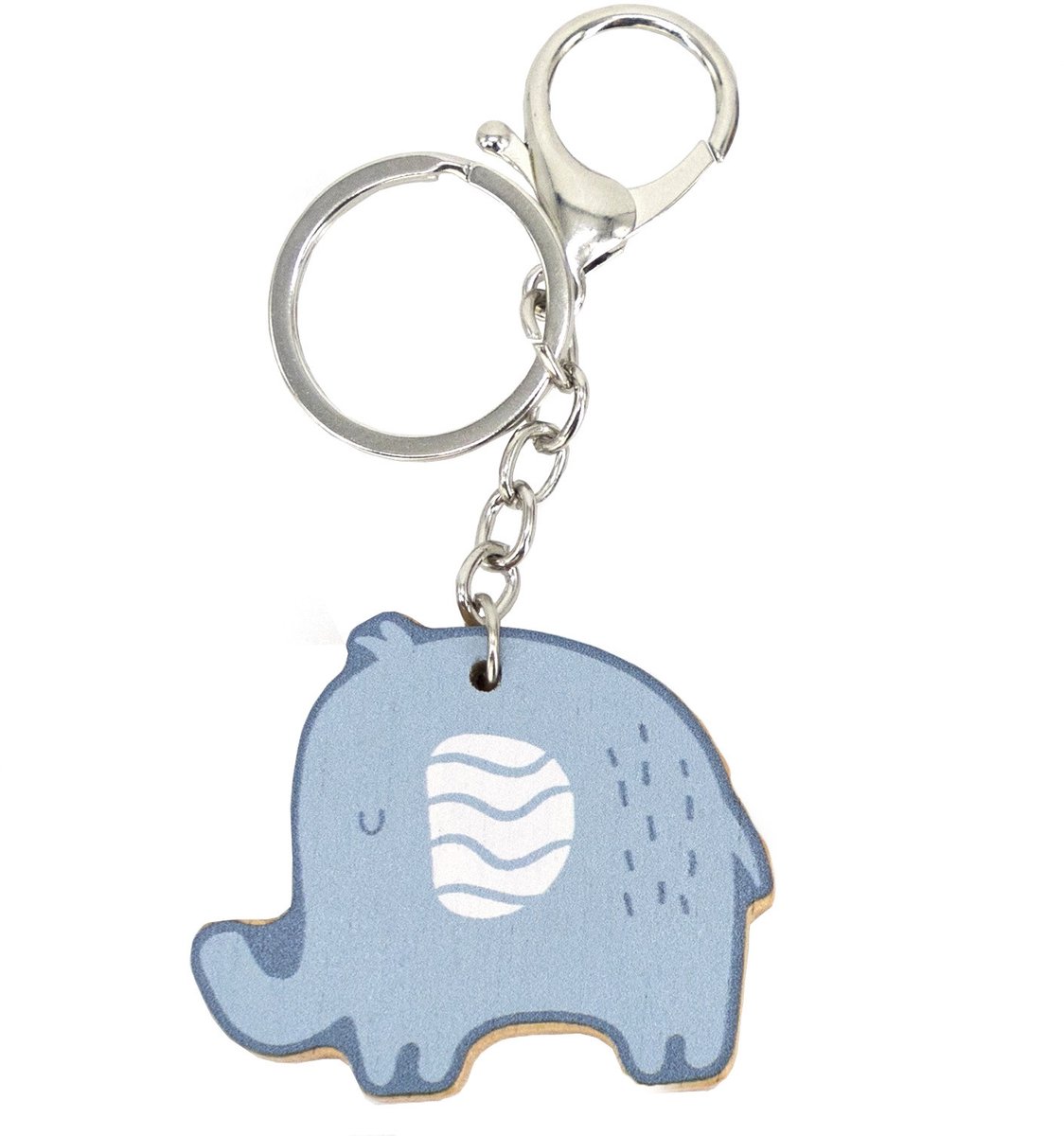Viga Polarb houten olifant sleutelhanger - UNI