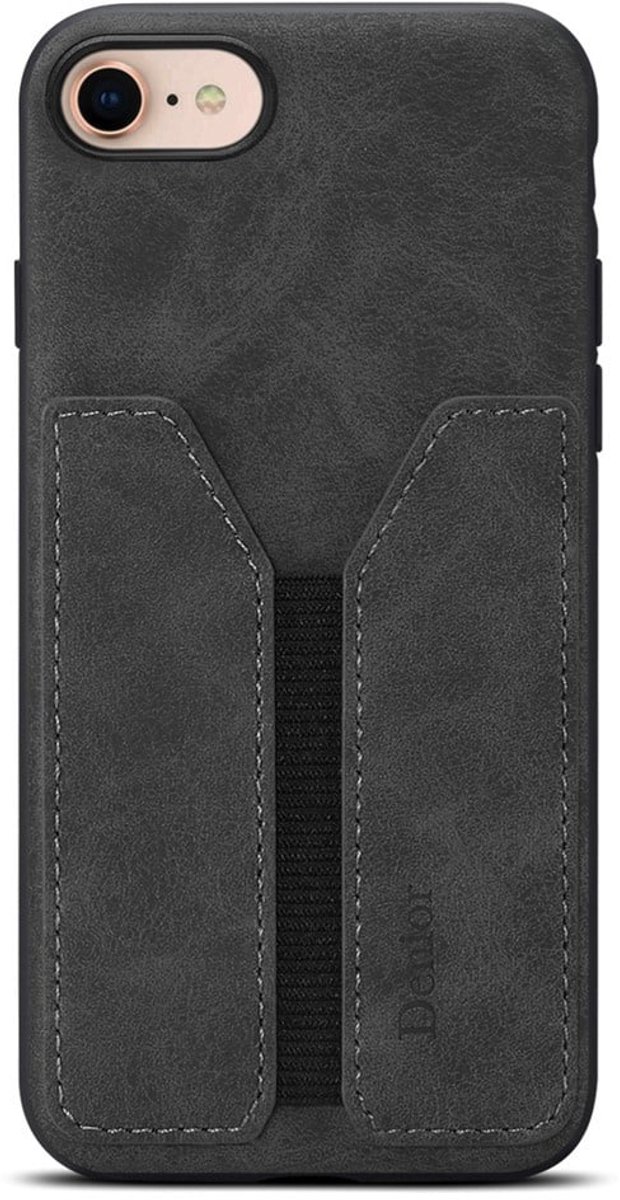Denior Geschikt voor iPhone 17e / Geschikt voor iPhone 16e hoesje - Backcover met kaarthouder - Zwart