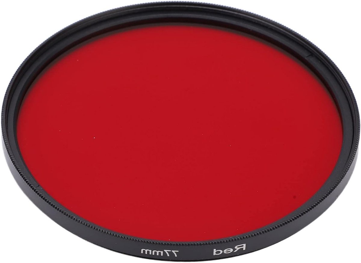 Hoogwaardige Rode Camera Lensfilters, 82mm 77mm 72mm - Waterdicht en Oliebestendig, Perfect voor DSLR en Digitale Camera's