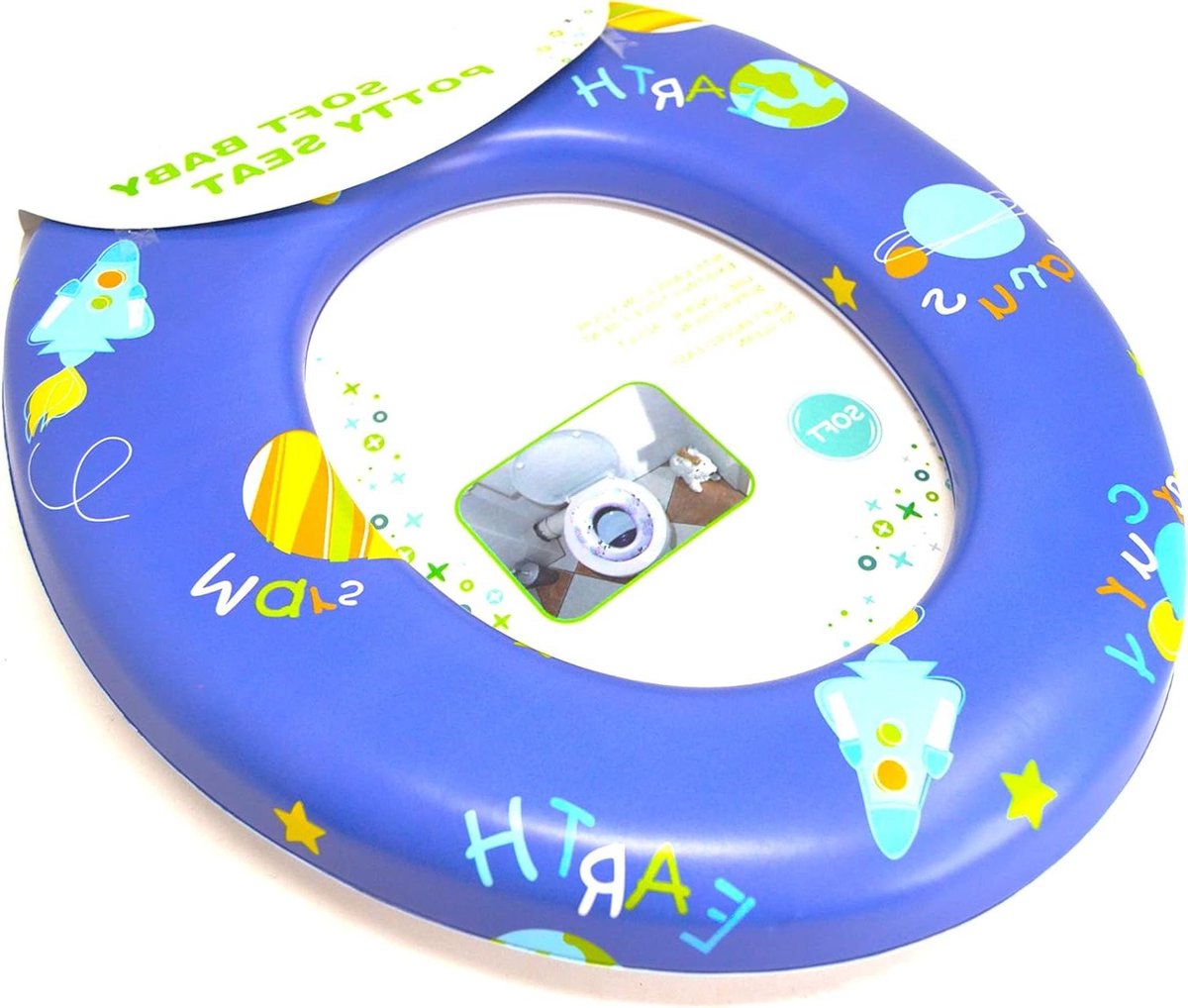 Toilet Reducer - Toilet trainer - Kinderen Zindelijk Maken - Zacht Foam - 29x27cm - Blauw