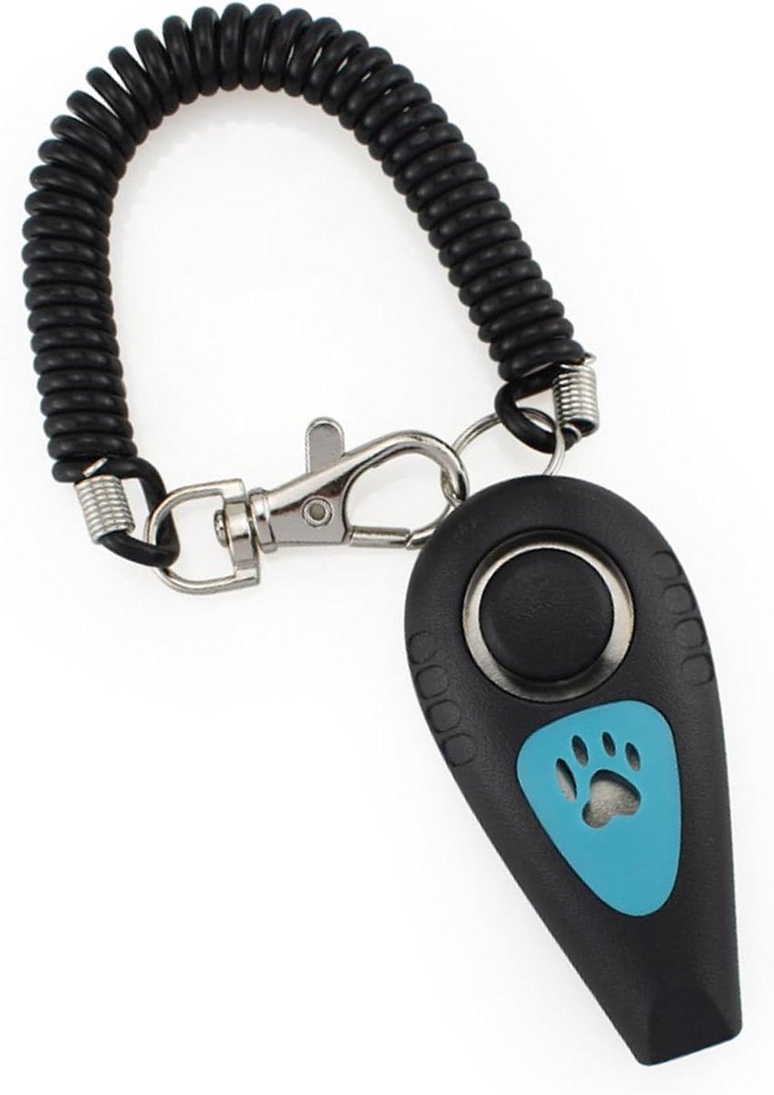 Honden Clicker - Huisdier Trainer - Gedrag Trainen - 2-in-1 Clicker en Fluitje - 6.5 x 3 x 2 cm