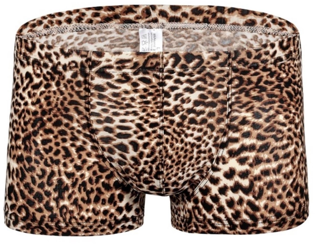 SamHeng Leopard Boxershort voor Mannen - Sexy en Ademend Ondergoed