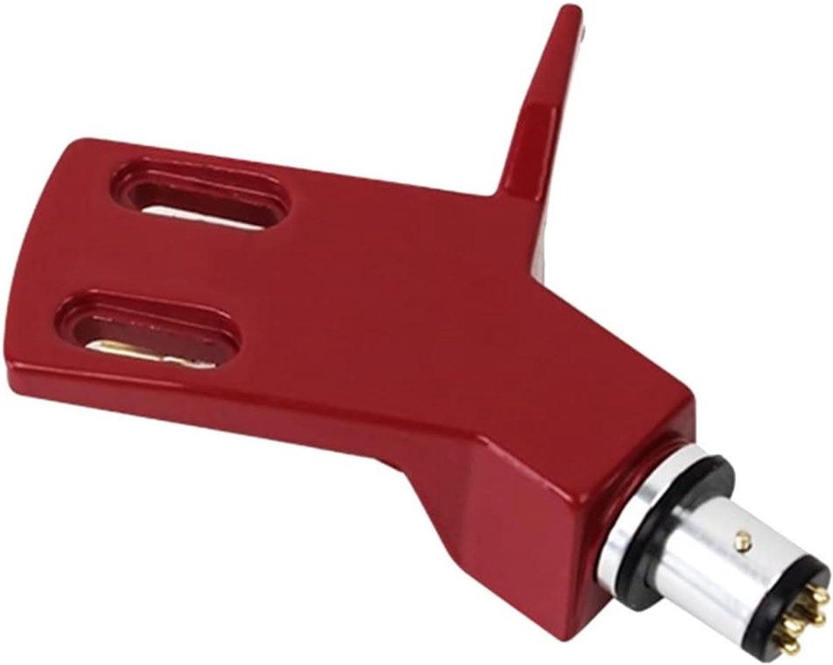 Draaitafel Headshell - Element Houder - Platen Afspelen - Universele Montagegaten - 7 x 7 x 2 cm - Rood