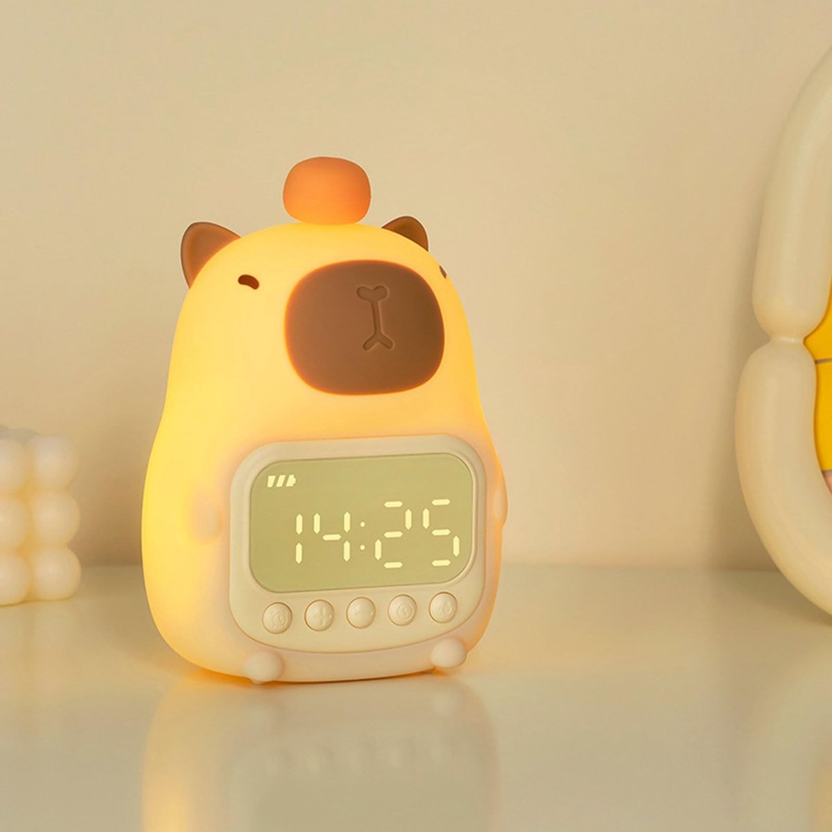 SPHProducts - Kids Alarm Clock - Dimbare Nachtlamp - Digitale Wecker - Geschikt voor Kinderen - Multifunctioneel - Nachtverlichting - Leuk ontwerp - Ki...