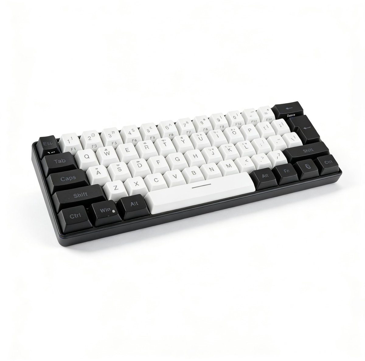 aladdien - Ergonomisch Gaming Toetsenbord - RGB Verlichting - 61 Toetsen - Mechanische Voeling - Type C Aansluiting - Perfect voor Gamers - Ideaal v...