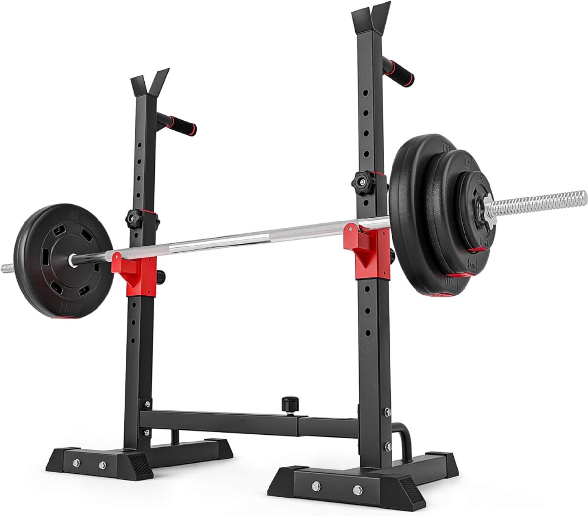YOR® Squat Rack - Squat Wedge - Power Rack - Zwart - ‎28cm x 128cm x 140cm thumbnail 8