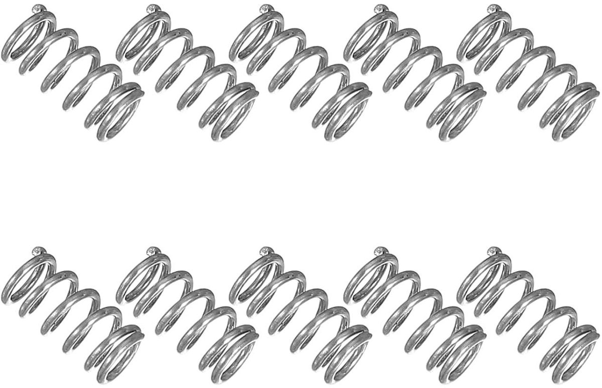 Kleine Drukveren - Compressieveren Roestvrij Staal - Reparaties en Projecten - 304 Roestvrij Staal - 5 mm Buitendiameter - Zilverkleurig