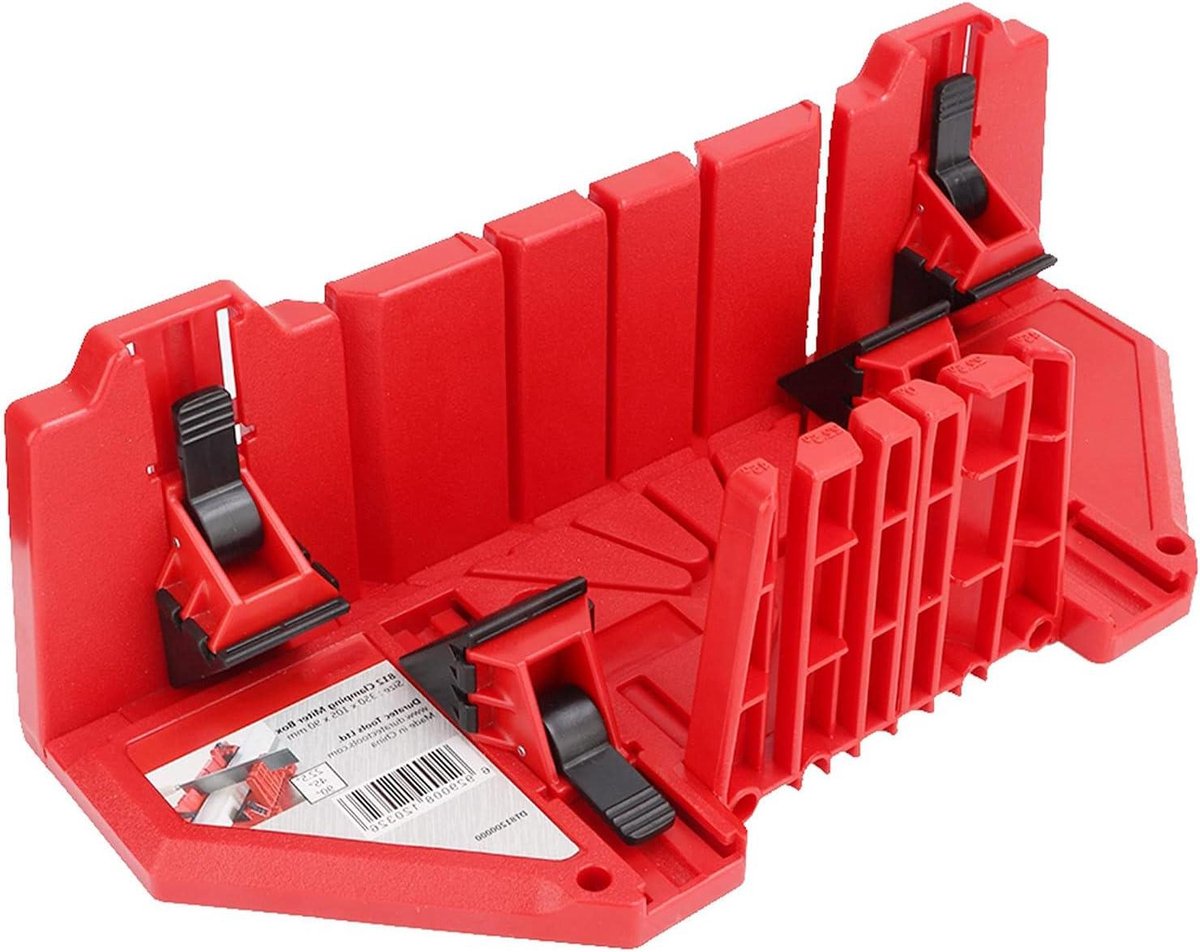 Verstek Zaagkast - Snijgereedschap Box - Precisie Zagen - 3 Hoek Instellingen - 35 cm - Grijs