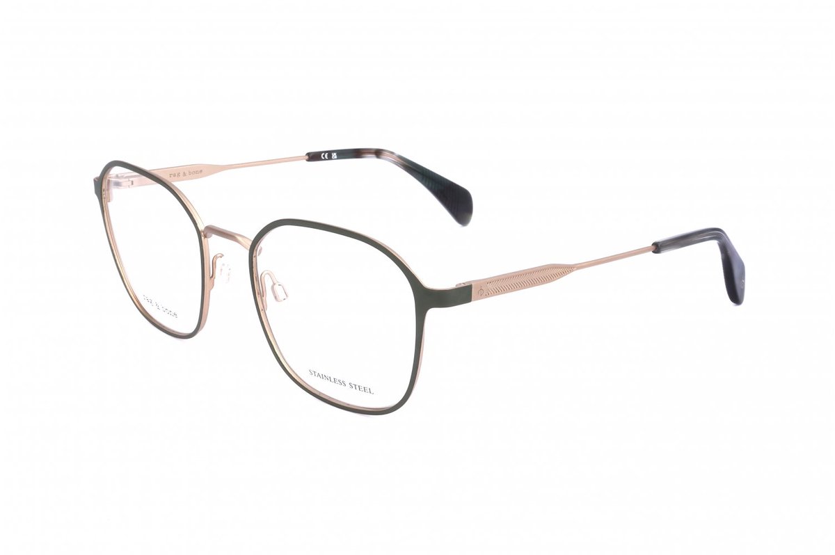 Rag & Bone RNB7066/G Green 53/21/145 MAN Brilmonturen